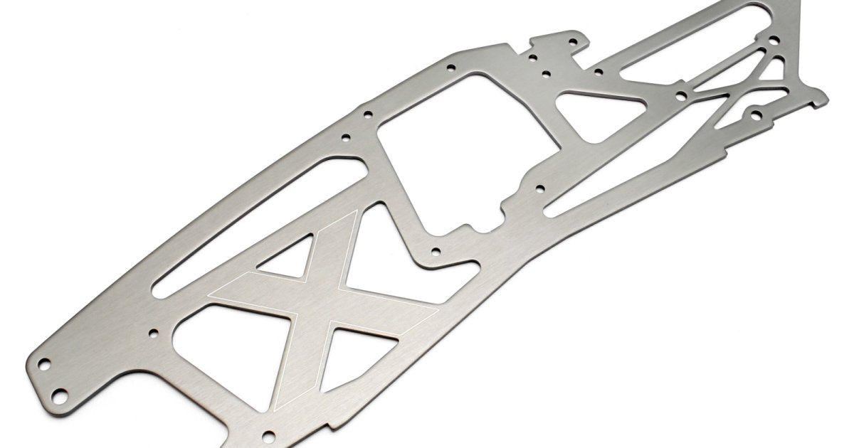 Main Chassis, 2.5mm, Grey, Left, Savage X - Model HPI73961 - HPI Racing