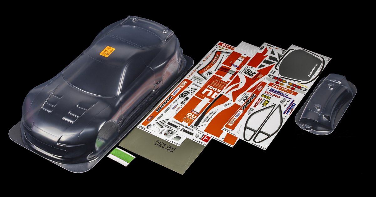 Toyota Supra GT Body (200mm), Clear - Model HPI7486 - HPI Racing