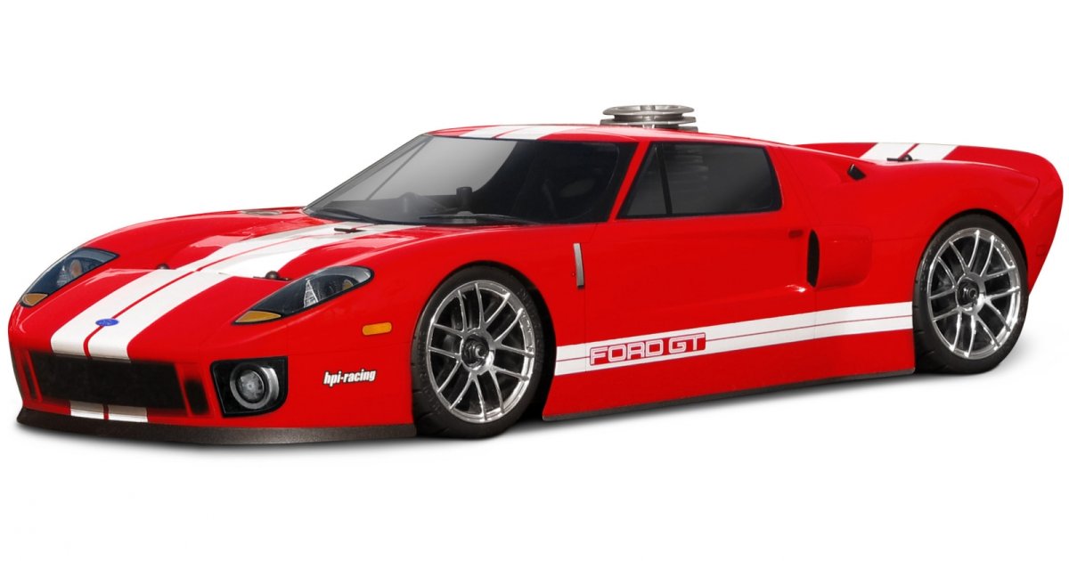 Ford GT Body, Clear, 200mm WB255mm - Model HPI7495 - HPI Racing