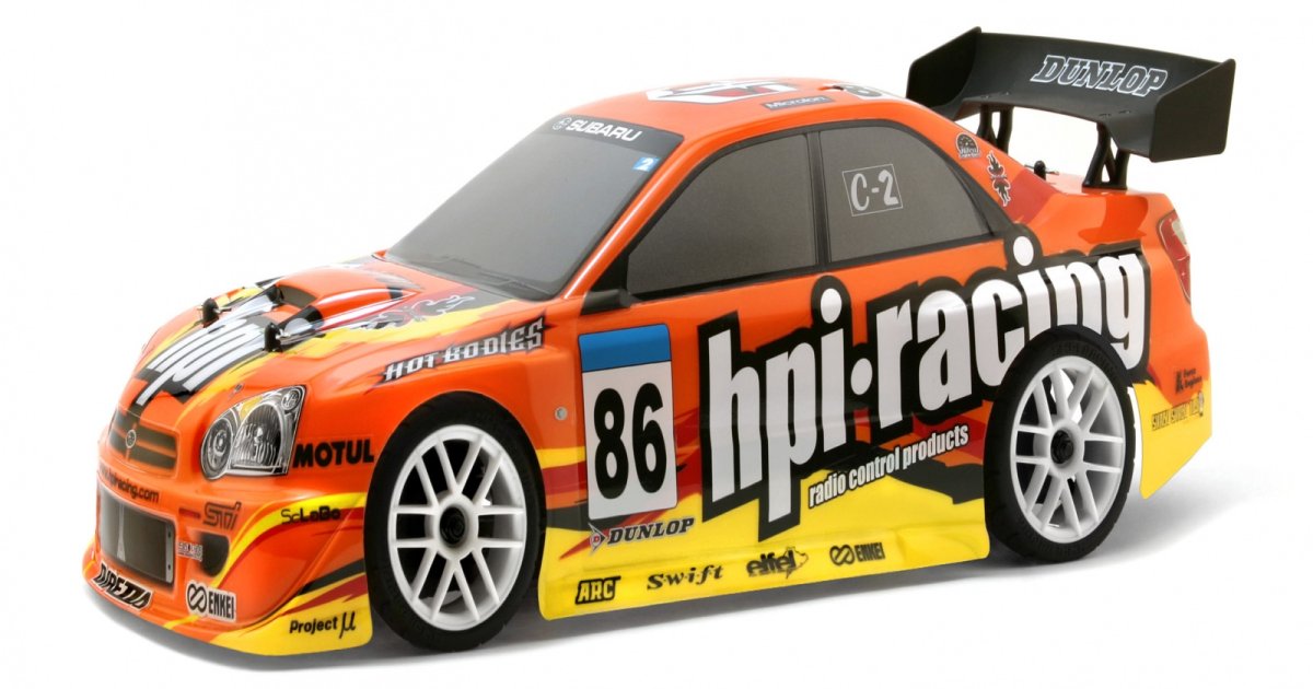 Subaru Impreza Body, Clear, 200mm/WB255mm - Model HPI7499 - HPI Racing