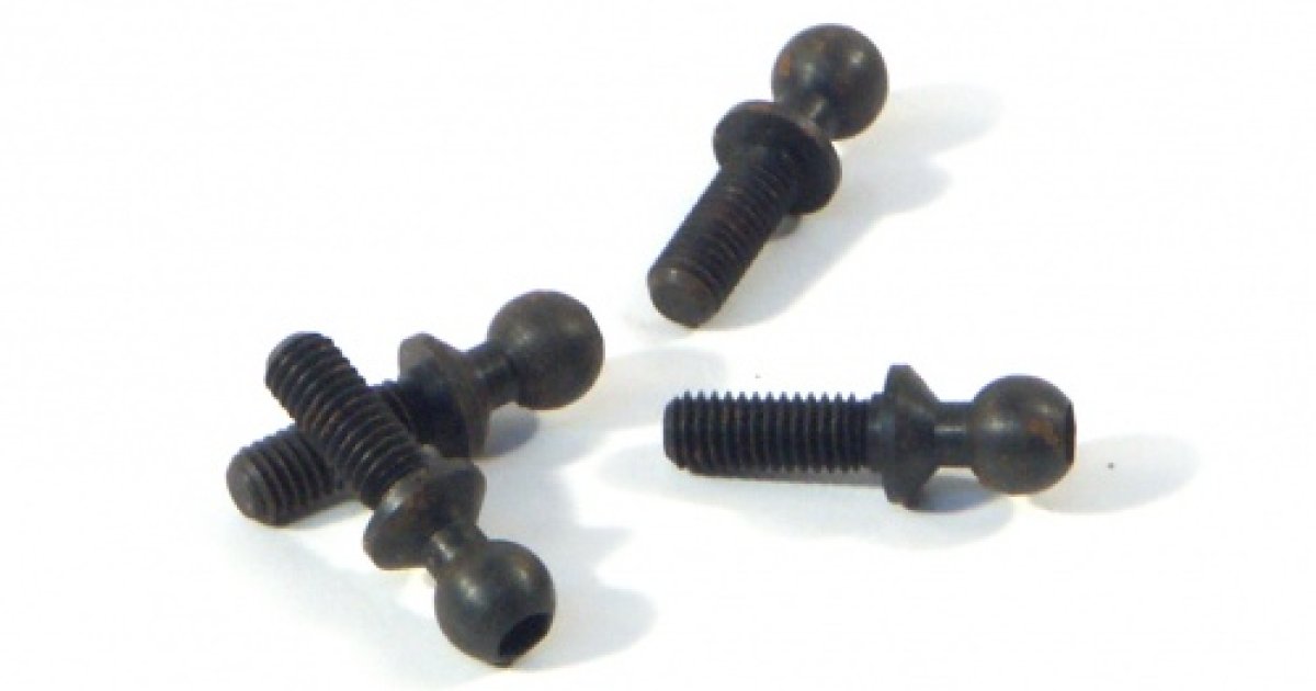Ball Stud, 4.3X13mm, 2mm Socket, (4pcs) - Model HPI75116 - HPI Racing