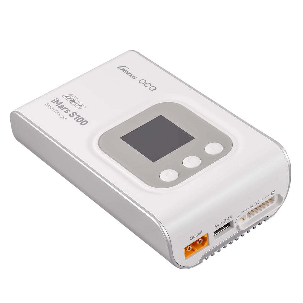 Gens ace iMars S100 Smart Charger | AC 100W | 10A | 2-6S | White