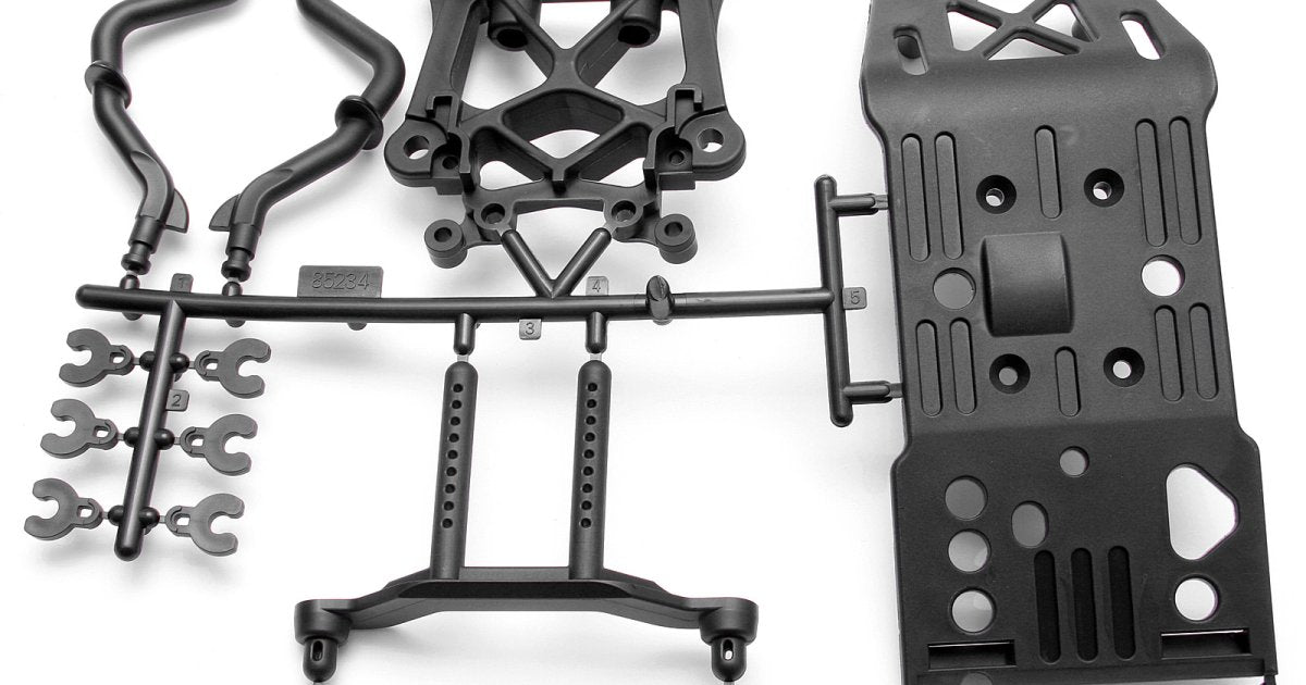 Skid Plate/Body Mount, Savage X Shock Tower Set - Model HPI85234 - HPI Racing