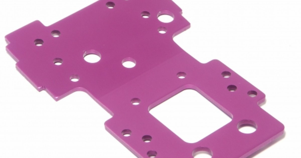 Bulkhead Lower Plate, 2.5mm, Purple, Savage - Model HPI86067 - HPI Racing