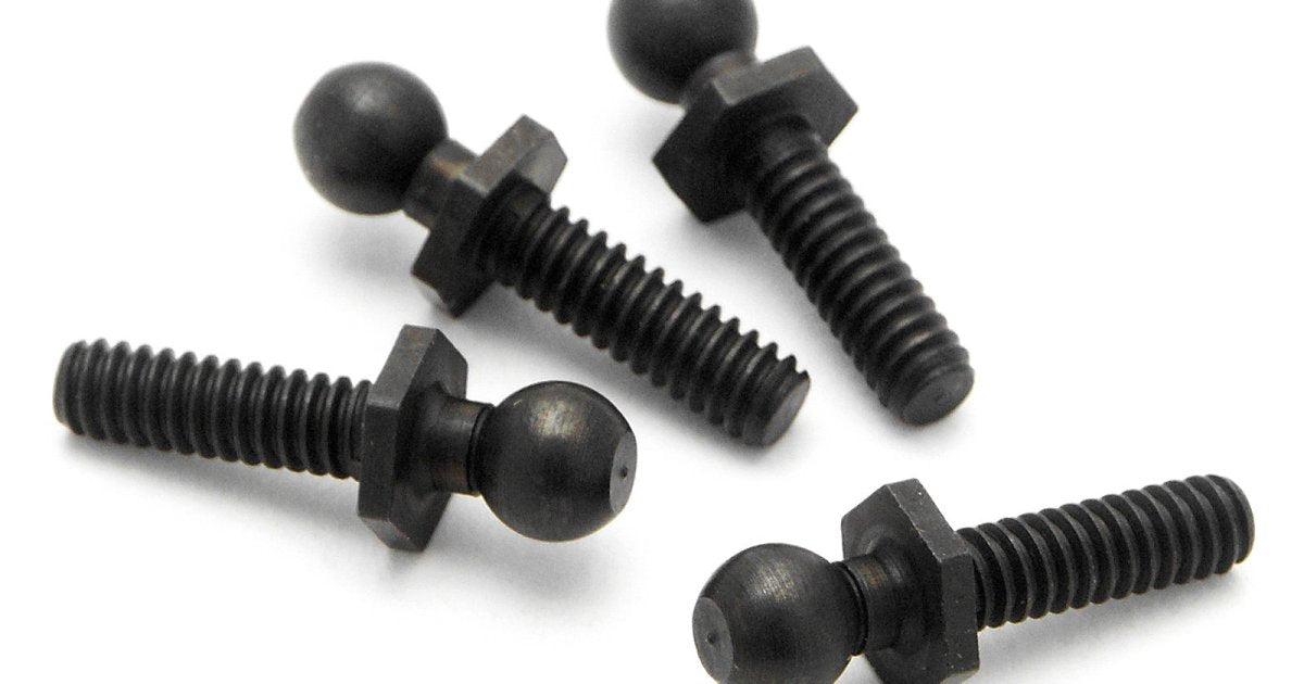 Black Ball, 4.3X10mm, 4-40, (4pcs), Sprint 2 - Model HPI86191 - HPI Racing