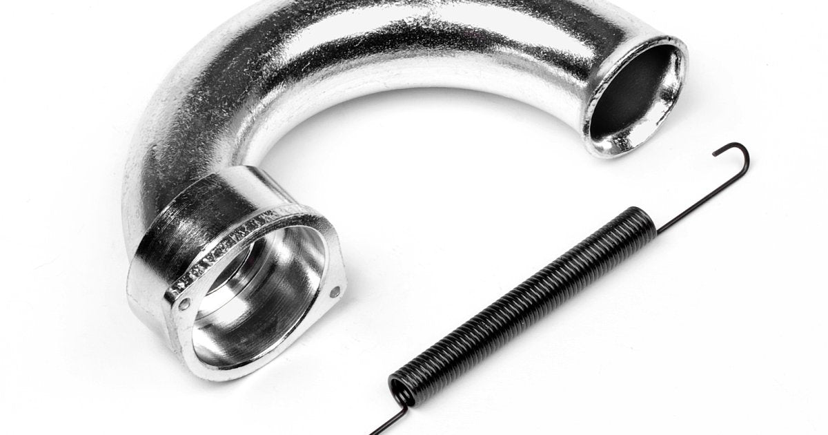 Silver Exhaust Header for Savage XL - Model HPI86247 - HPI Racing