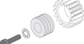 Pinion Gear Heat Sink - Model HPI86712 - HPI Racing