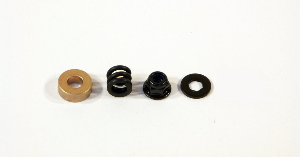 Black Spring w/ Washer, 4.9X8X7mm, 4.3X10X1.0mm Hex Hole, Savage X - Model HPI87042 - HPI Racing