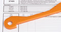Rear Lower Brace B 6x70x4mm Orange - Model HPI87480 - HPI Racing