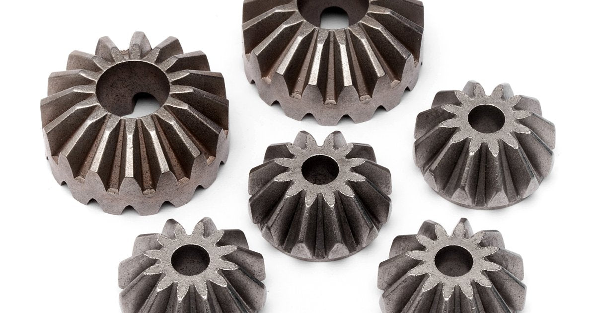 Bevel Gear Set, for #85427 Alloy Differential Case Set, Baja 5 - Model HPI87567 - HPI Racing