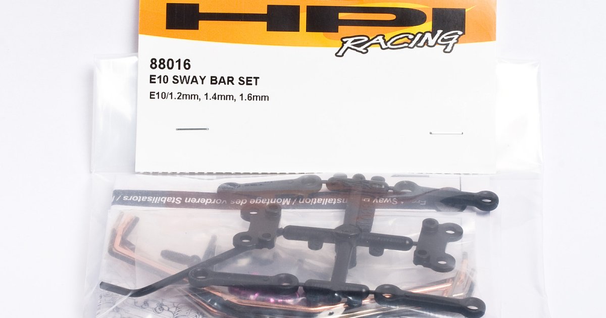 E10 Sway Bar Set - Model HPI88016 - HPI Racing