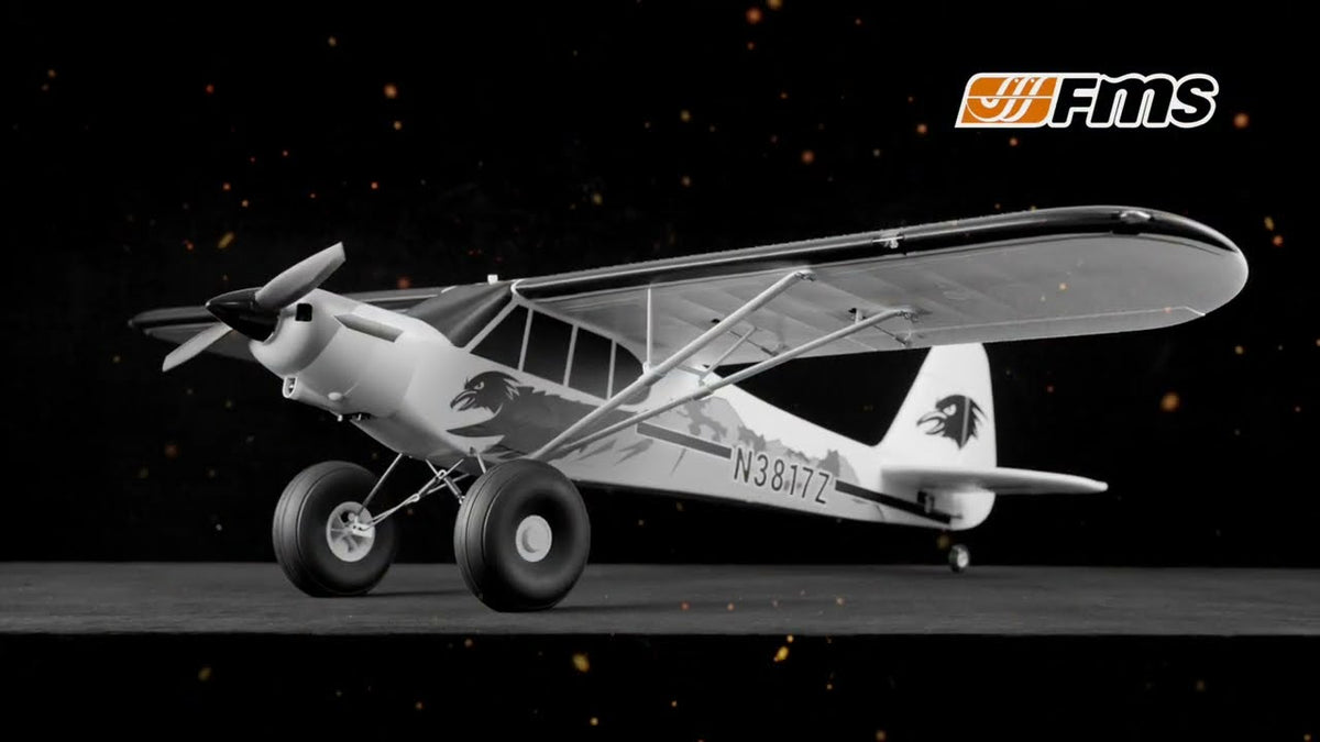 FMS 1300mm PA-18 Super Cub with Reflex V3, RTF / PNP