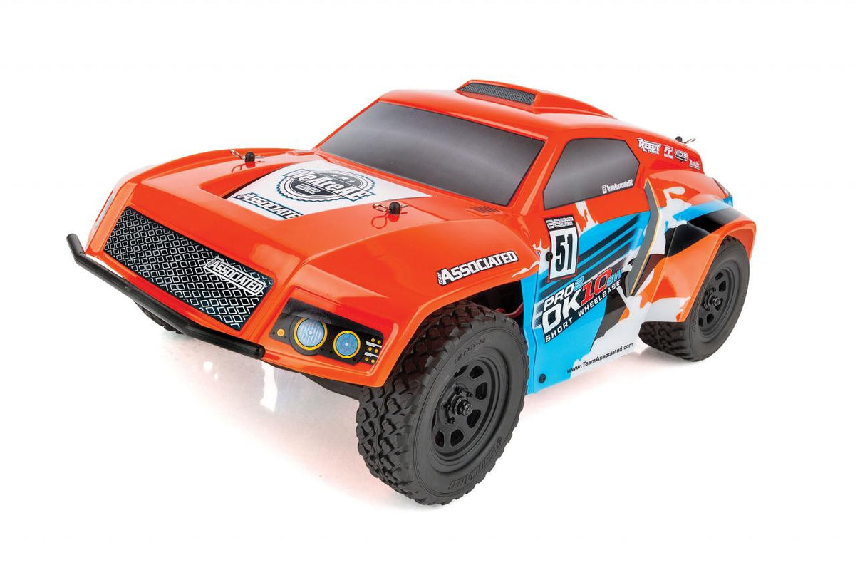 Pro2 DK10SW 1/10 Electric Dakar Buggy RTR LiPo Combo, Orange/Blue - Team Associated ASC90038C - photo 3