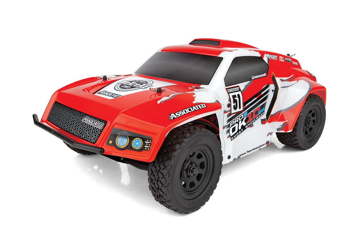 Pro2 DK10SW 1/10 Electric Dakar Buggy RTR LiPo Combo, Red/White - Team Associated ASC90039C - photo 2