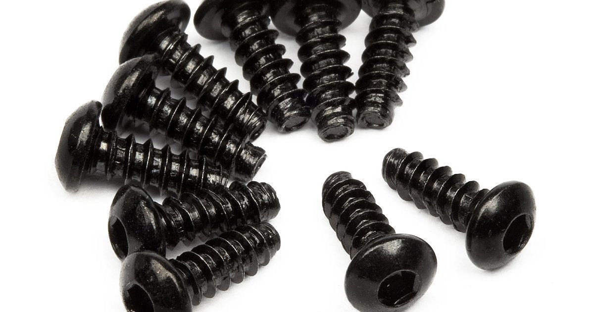 TP Button Head Screw, M3X8mm, Hex Socket, (10pcs) - Model HPI94353 - HPI Racing