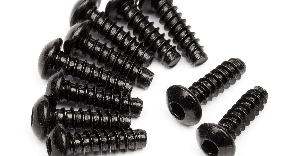 TP Button Head Screw, M3X10mm, Hex Socket, (10pcs) - Model HPI94354 - HPI Racing