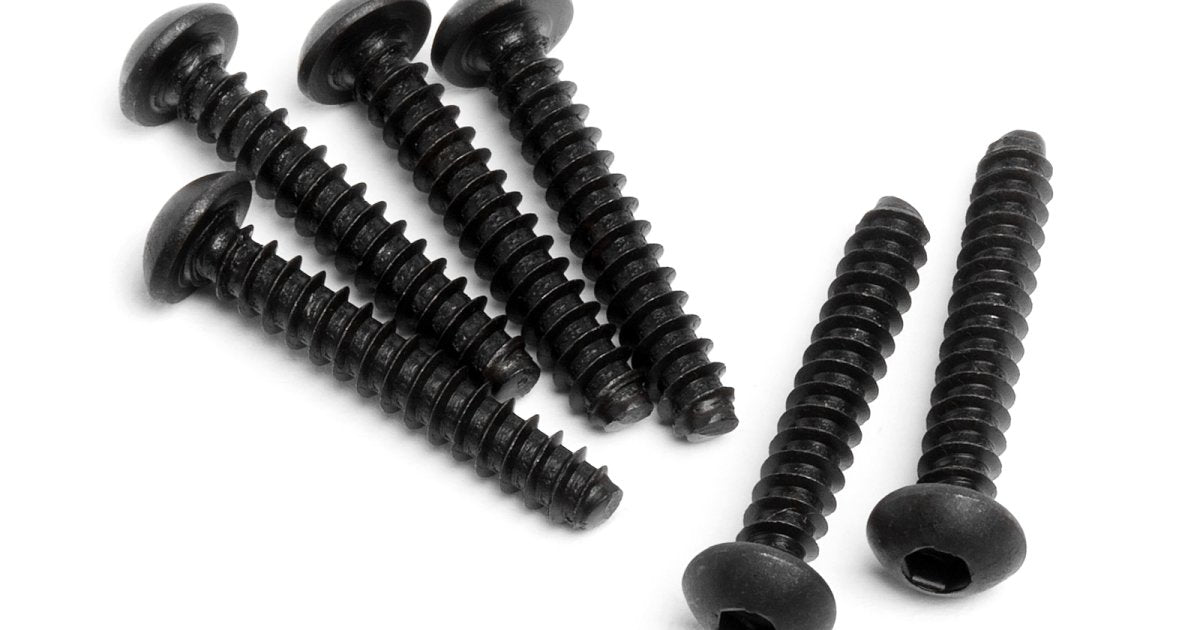 TP Button Head Screw, M3X18mm, Hex Socket, (6pcs) - Model HPI94357 - HPI Racing