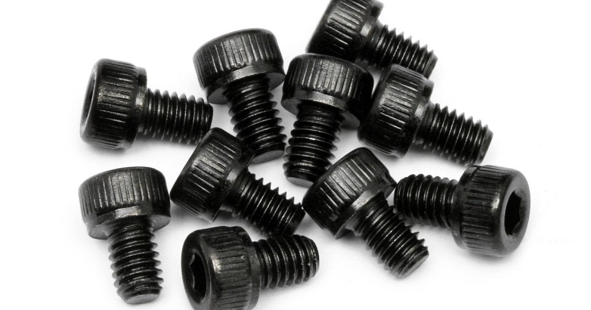 Cap Head Screw, M4X6mm, Hex Socket, (10pcs) - Model HPI94502 - HPI Racing