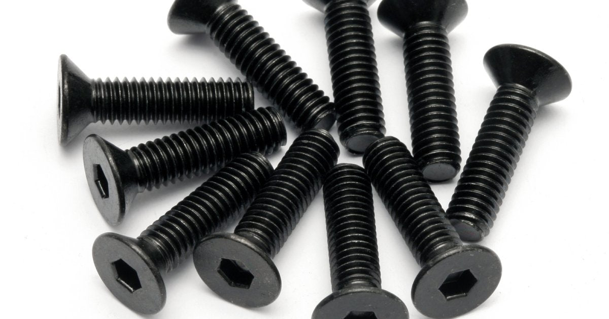 Flat Head Screw, M4X15mm, Hex Socket, (10pcs) - Model HPI94531 - HPI Racing