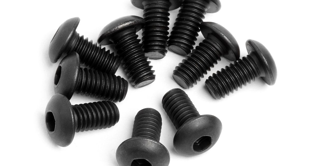 Button Head Screw, M4X8mm, Hex Socket, (10pcs) - Model HPI94553 - HPI Racing