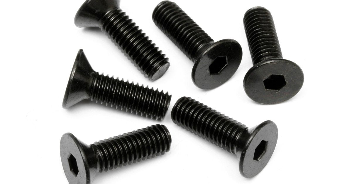 Flat Head Screw, M5X16mm, Hex Socket, (6pcs) - Model HPI94730 - HPI Racing