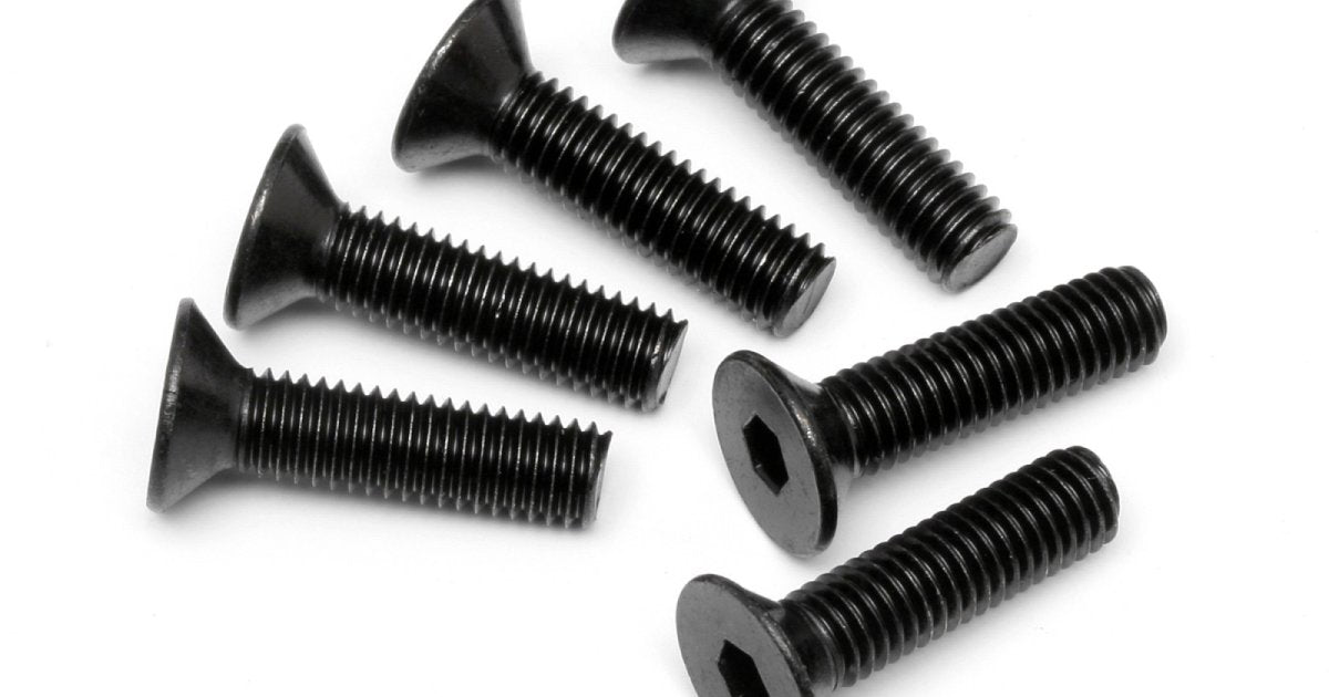 Flat Head Screw, M5X20mm, Hex Socket, (6pcs) - Model HPI94732 - HPI Racing