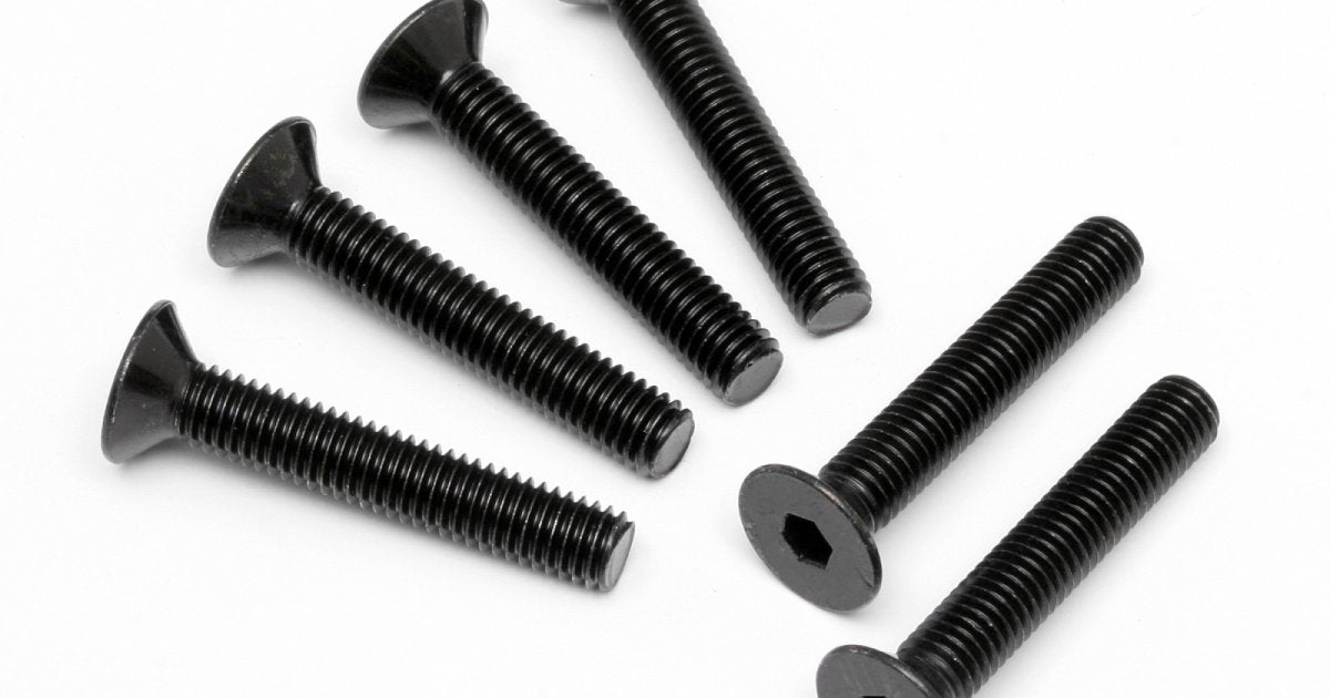 Flat Head Screw, M5X30mm, Hex Socket, (6pcs) - Model HPI94735 - HPI Racing