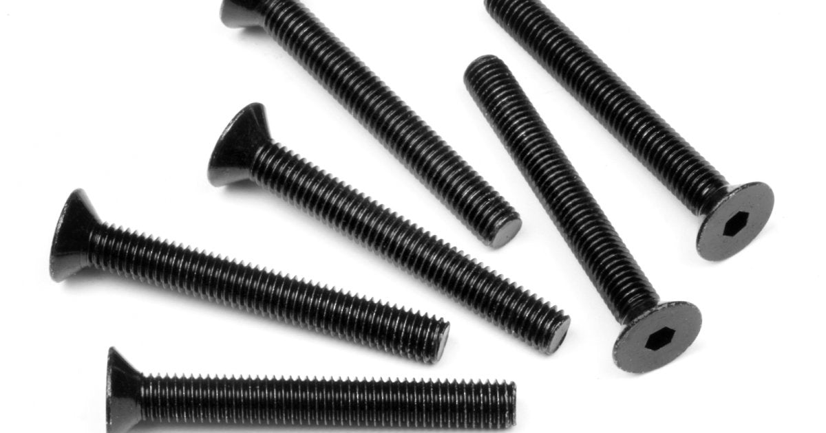 Flat Head Screw, M5X40mm, Hex Socket, (6pcs) - Model HPI94737 - HPI Racing