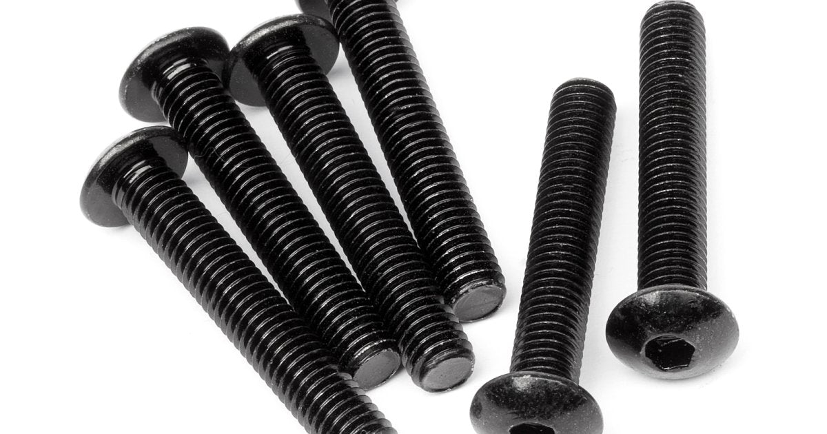 Button Head Screw, M5X30mm, Hex Socket, (6pcs) - Model HPI94760 - HPI Racing