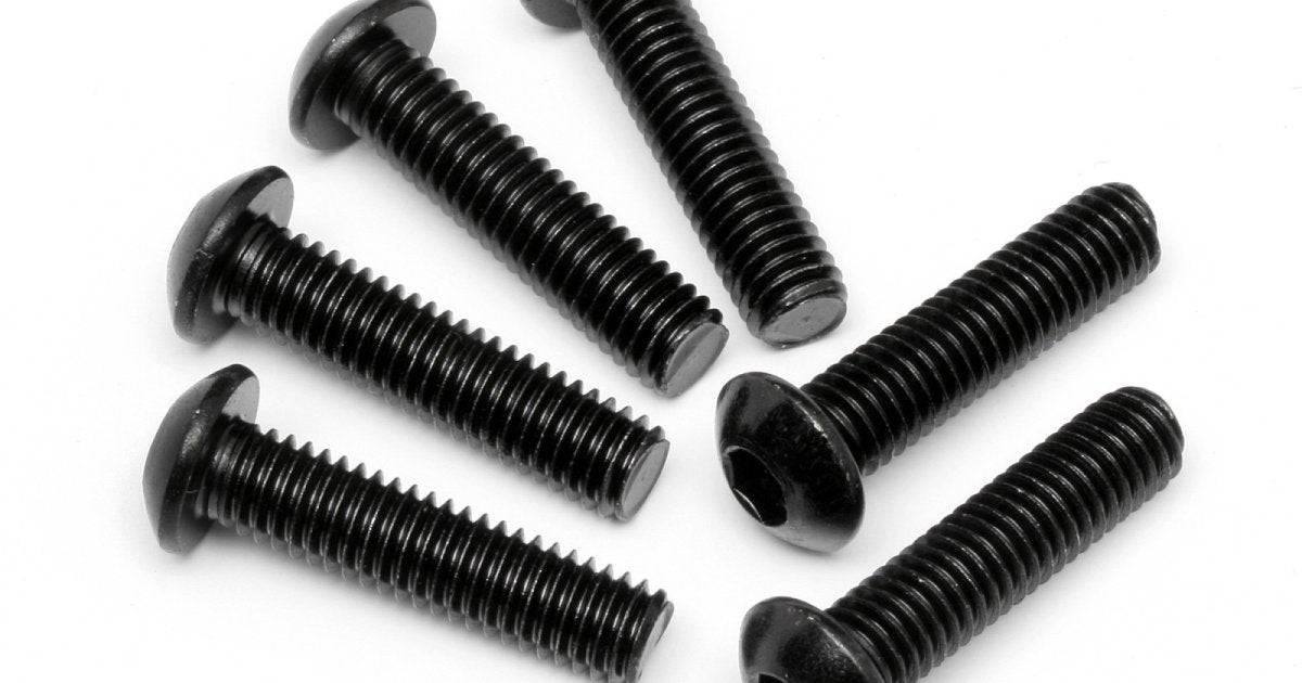 Button Head Screw, M6X25mm, Hex Socket, (6pcs) - Model HPI94909 - HPI Racing