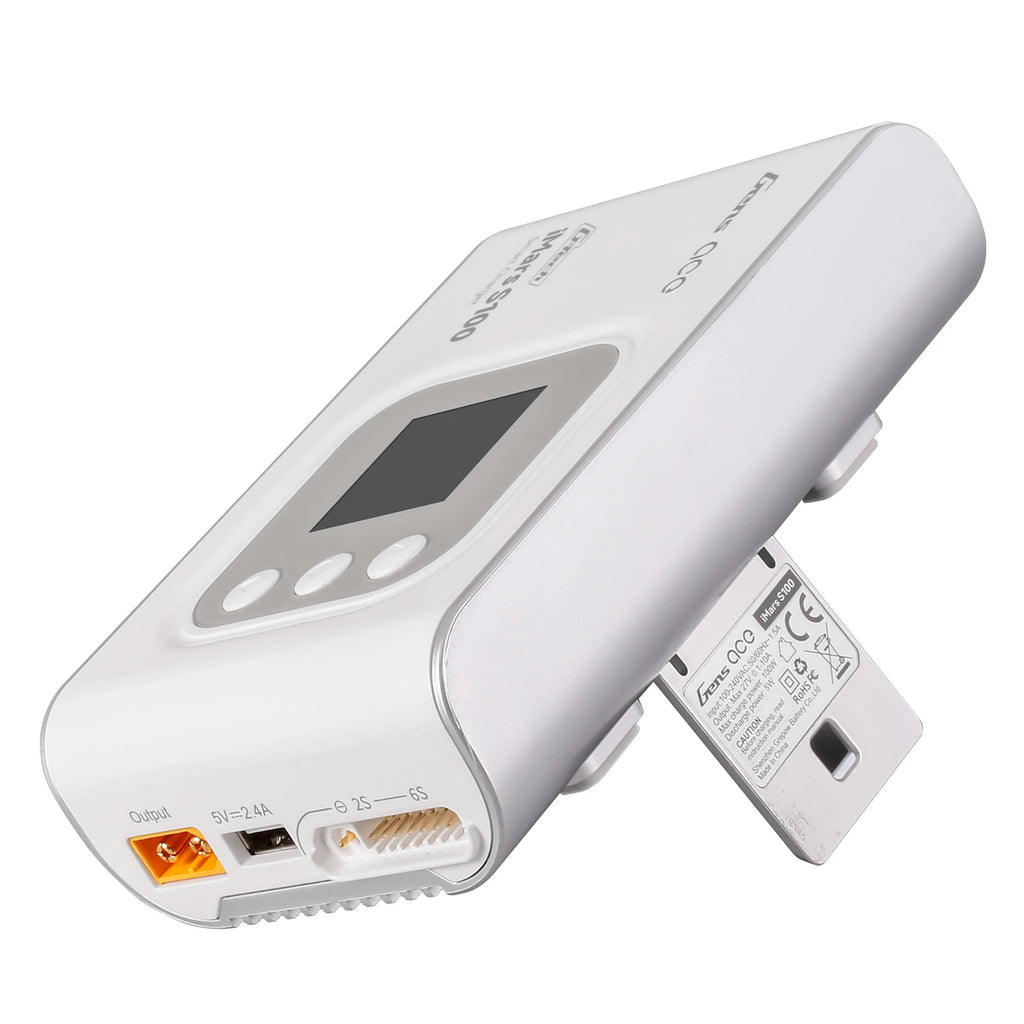 Gens ace iMars S100 Smart Charger | AC 100W | 10A | 2-6S | White