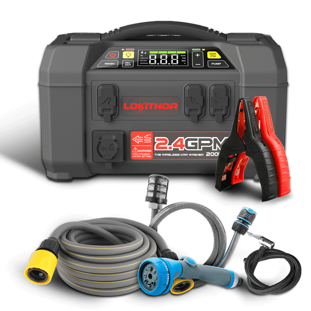 AW401 Lokithor AW401 Jump Starter with Car Washer