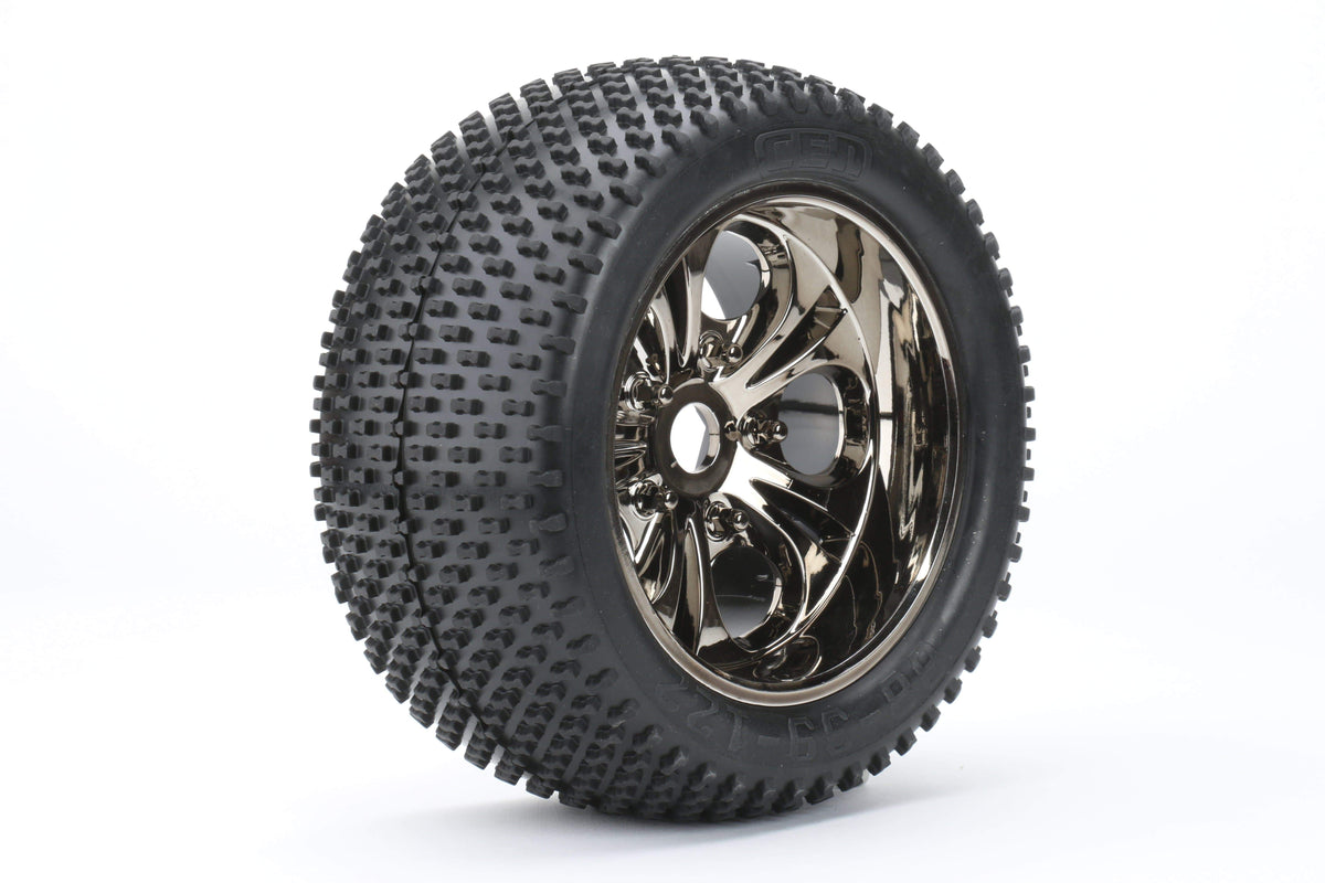Sniper Pre-Glued Wheels & Tires (1 pr), for Colossus XT