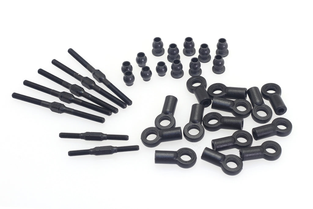 Turnbuckle & Ball End (M3x33mm, M3x50mm, Pivot Ball) for M-Sport Puma Rally 1