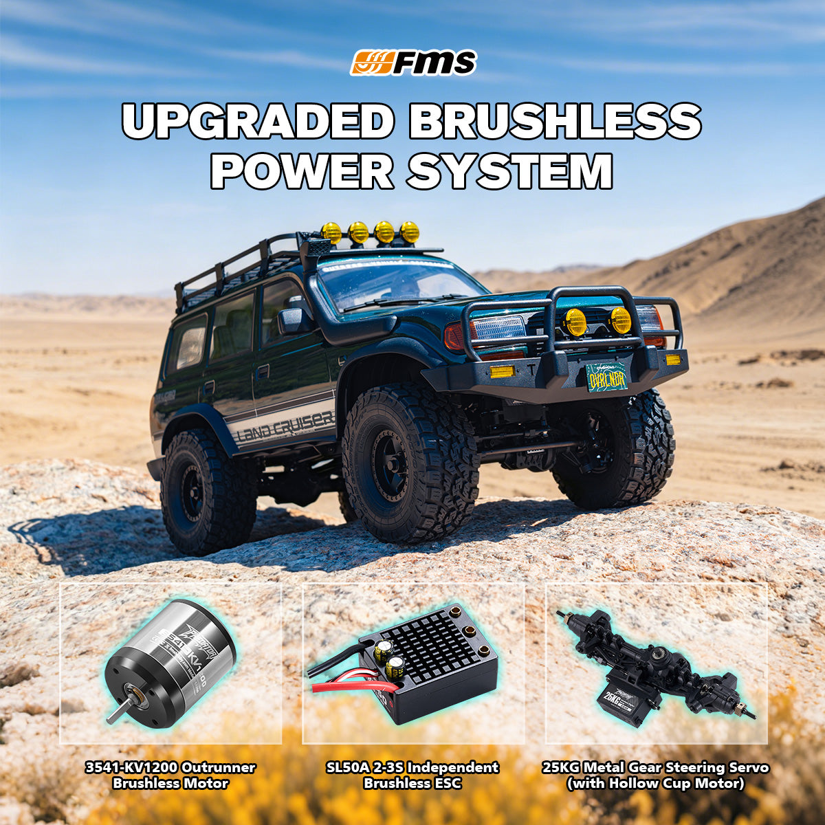 FMS 1:10 FCX10 OVR LC80 RS Brushless