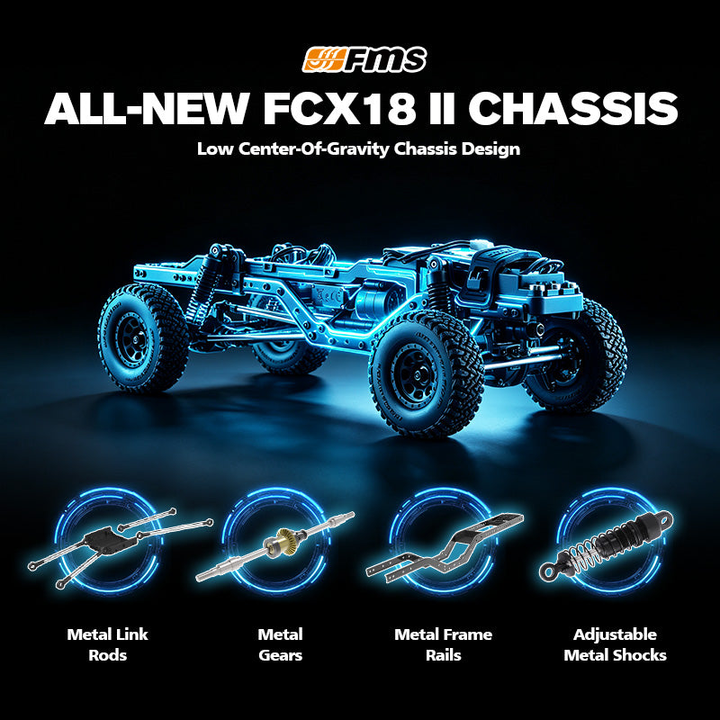 FMS 1:18 FCX18 II Ford F-100 RTR Brushless (199mm Wheelbase)