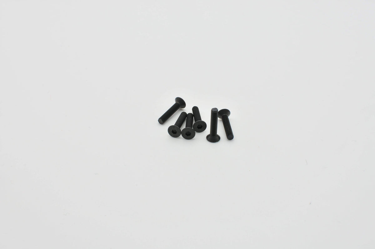 Flat Head Screws, M3x15mm (6pcs)