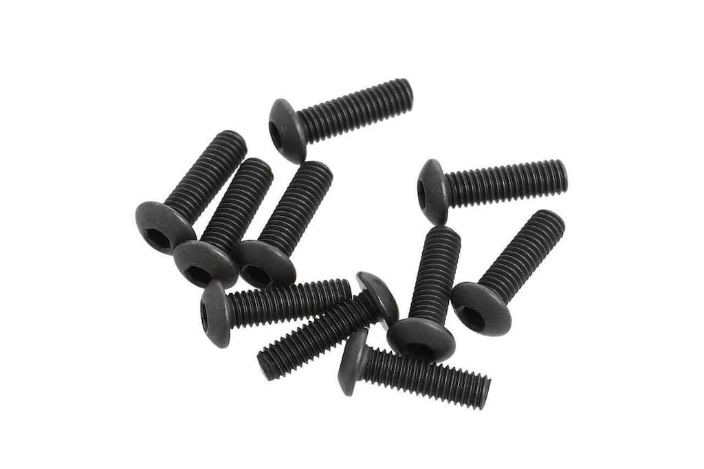 Button Head Screws, M3x10mm (6pcs)