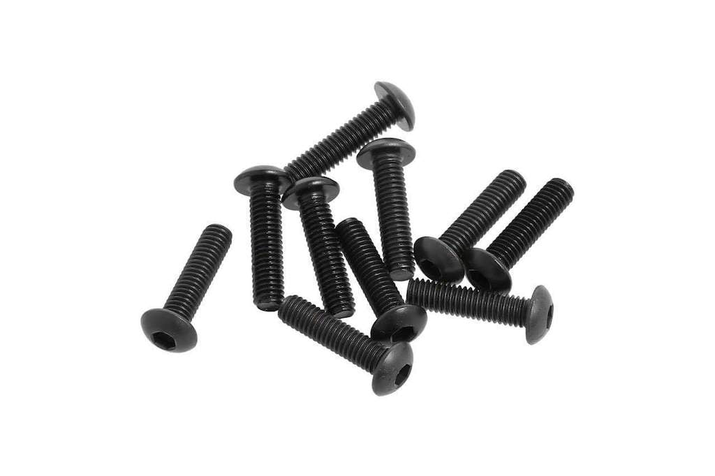 M3x12mm Button Head Hex Socket Screw (10pcs)