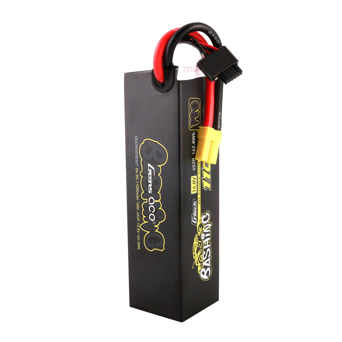 Gens ace 11000mAh 4S 100C 14.8V Lipo Battery | Hardcase | EC5 Plug | Bashing Pro