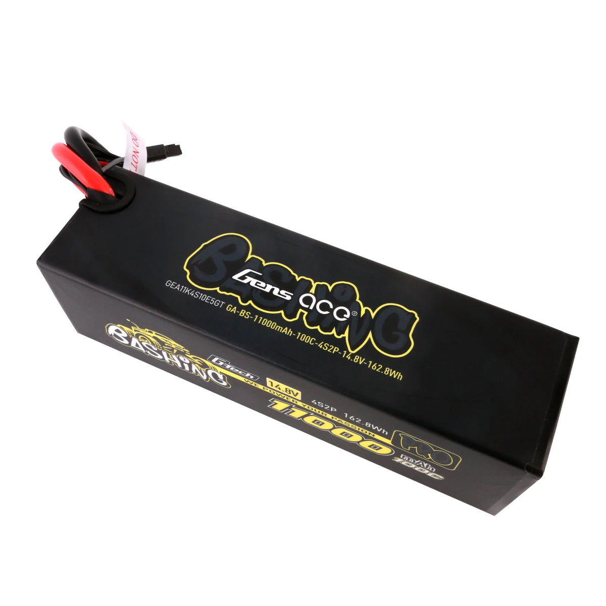 Gens ace 11000mAh 4S 100C 14.8V Lipo Battery | Hardcase | EC5 Plug | Bashing Pro