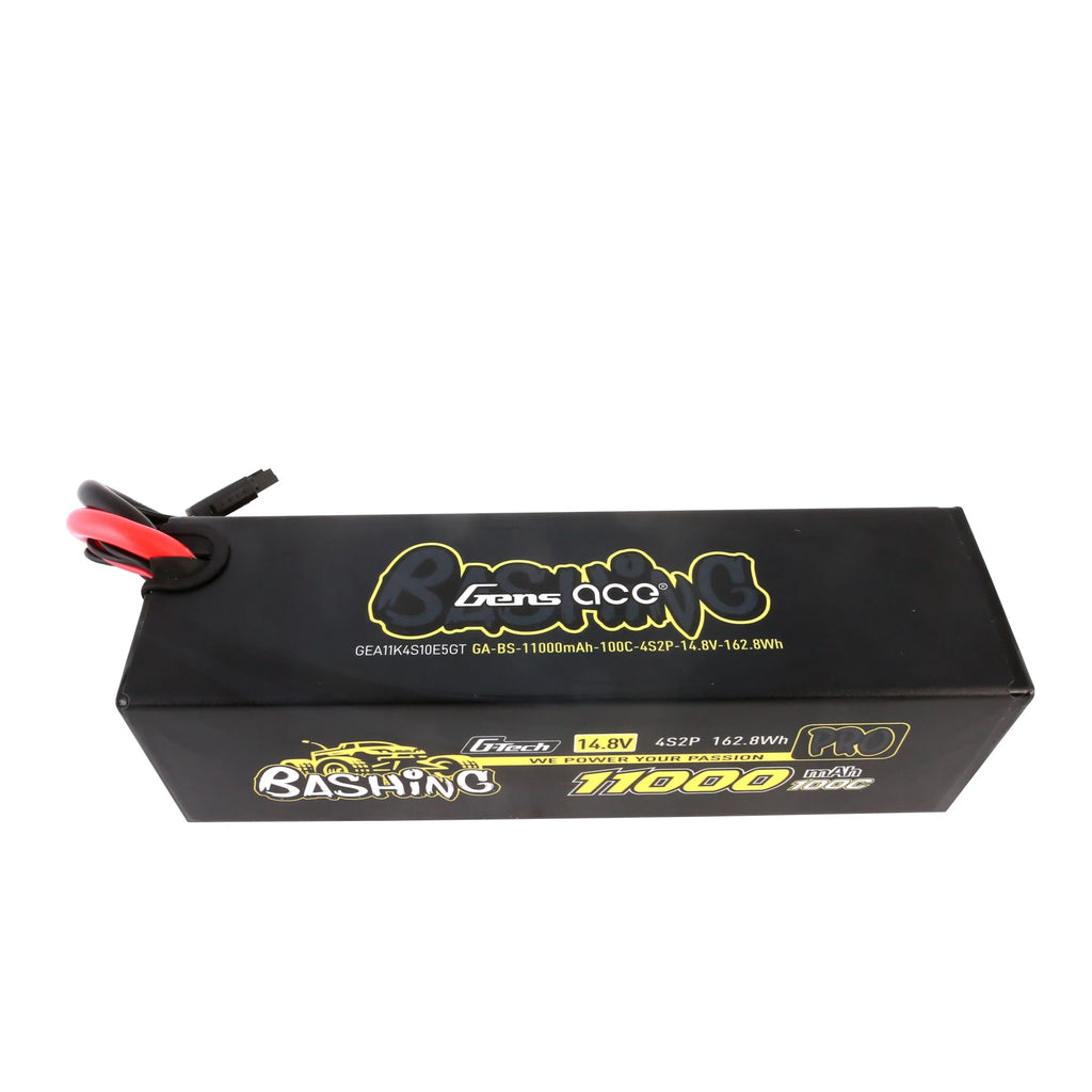 Gens ace 11000mAh 4S 100C 14.8V Lipo Battery | Hardcase | EC5 Plug | Bashing Pro