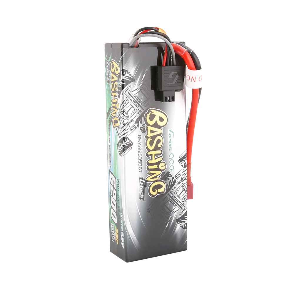Gens ace 5200mAh 2S 35C 7.4V Lipo Battery | Hardcase | Deans Plug | Bashing