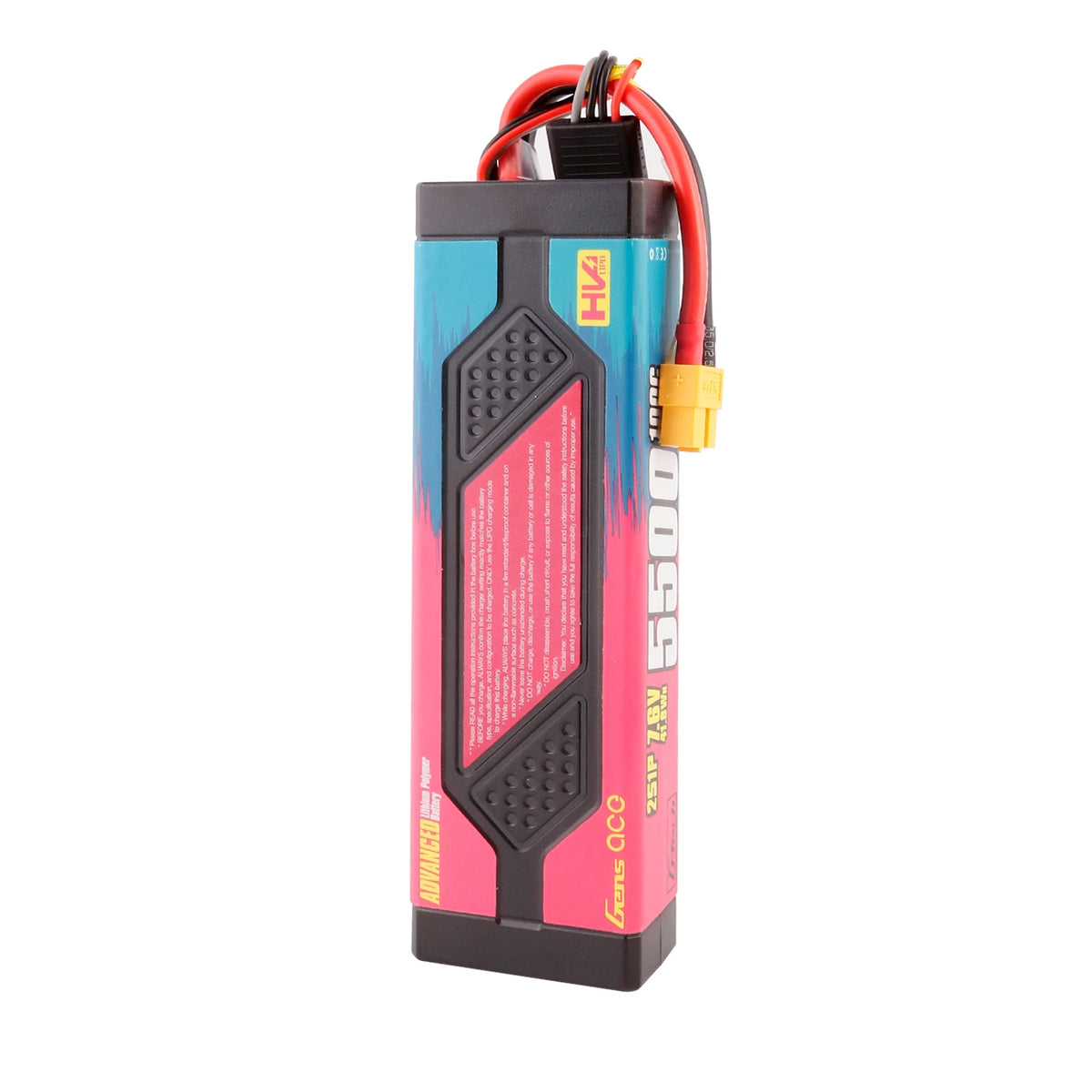 Gens ace 5500mAh 2S 100C 7.6V(HV) Lipo Battery | Hardcase | XT60 Plug | Advanced