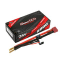Gens ace 5000mAh 2S 60C 7.4V Shorty Lipo Battery | Hardcase | 4.0mm bullet to Deans Plug | Car Classic (Non-G-Tech)