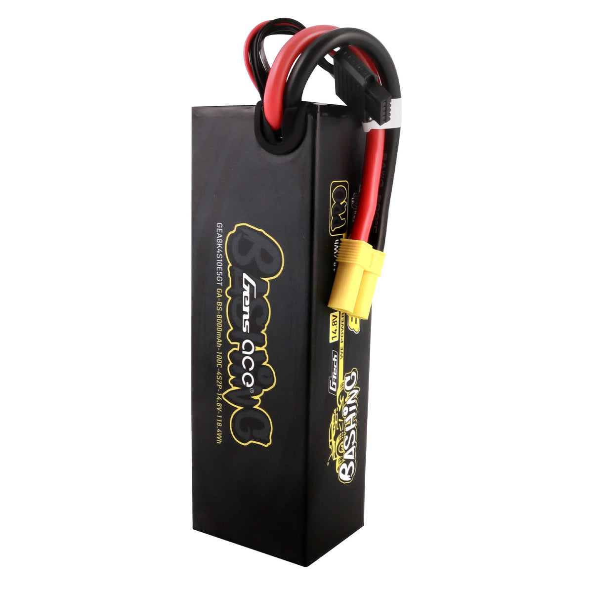 Gens ace 8000mAh 4S 100C 14.8V Lipo Battery | Hardcase | EC5 Plug | Bashing Pro