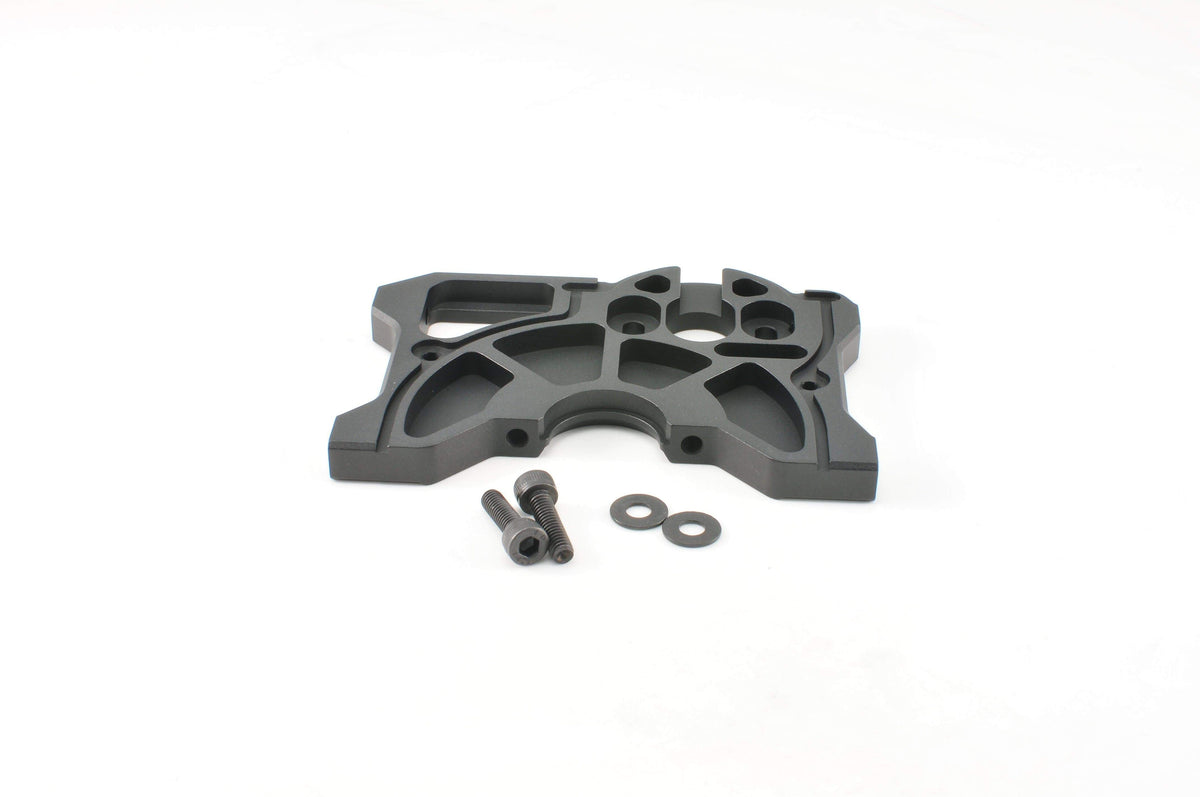CNC Motor Mount Plate (Matte Black, M4), Colossus XT