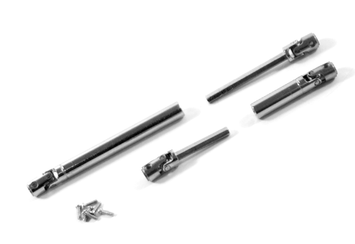 Steel U-Joint Driveshaft Set for CR18P Evo/Evo 2, Juice UP, V3, 2024 (2pcs)