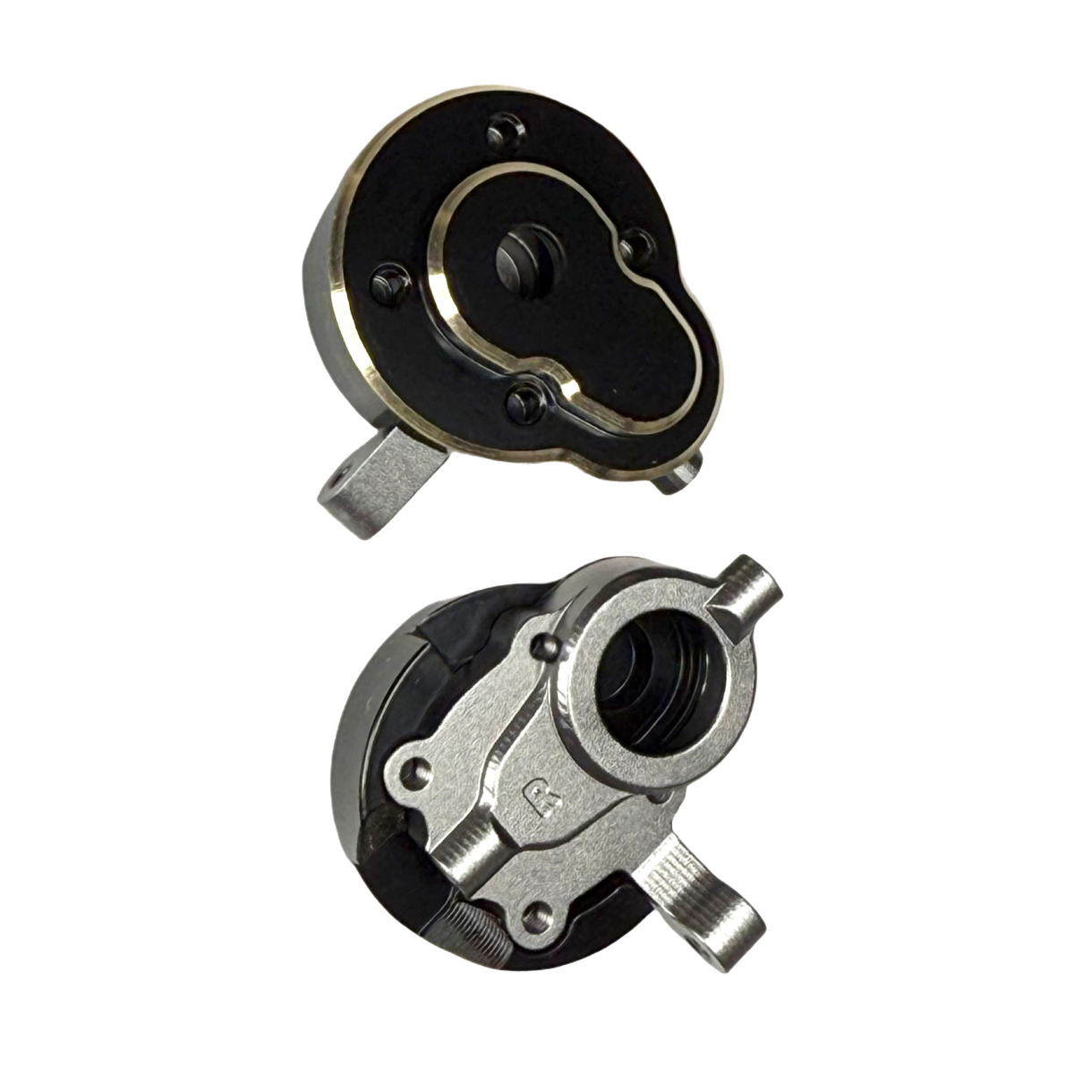 Machined Aluminum/Brass Front Portal Hub Set