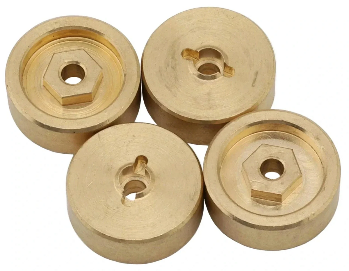 Brass Wheel Hexes for HBP240510 Stub Axles, 4pcs